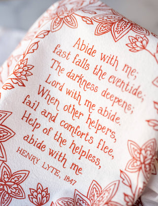 Abide With Me Hymn Tea Towel — 24"x20"