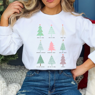 December Sweatshirt Of The Month - The Names Of God Christmas Trees