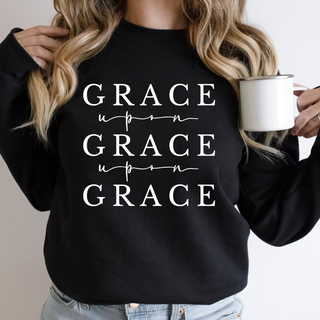 Grace Upon Grace Upon Grace Crewneck Sweatshirt