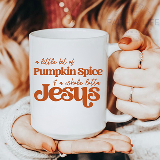 A Whole Lotta Jesus Fall Graphic Tee Pumpkin Spice