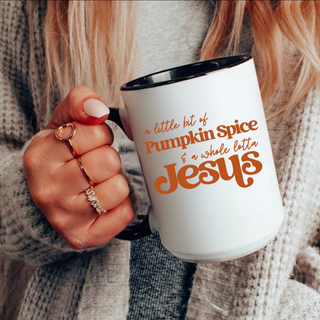 A Whole Lotta Jesus Fall Graphic Tee Pumpkin Spice