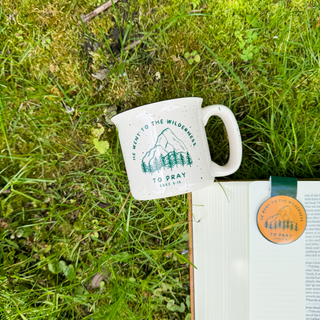 *LAST ONE!* He Went To the Wilderness To Pray Camp Mug