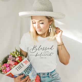 Blessed Is She Who Has Believed Graphic T-Shirt