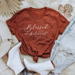 Blessed Is She Who Has Believed Graphic T-Shirt