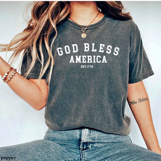 God Bless America 1776 - Comfort Christian T-Shirt, Gospel Wear and Share