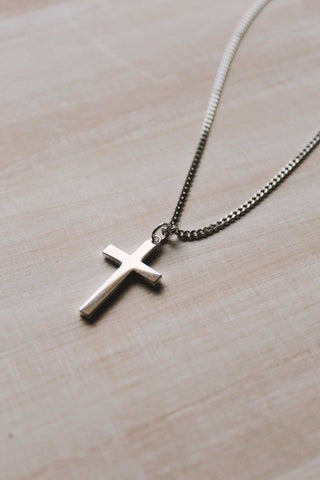 Necklace Cross - Sterling Silver - 20"