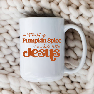 A Whole Lotta Jesus Fall Graphic Tee Pumpkin Spice