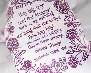 Holy, Holy, Holy! Hymn Tea Towel — 24" x 20"