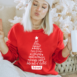 Names of Christ Christmas Sweatshirt