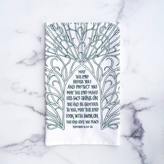 The Blessing Hymn Tea Towel — 24"x20"