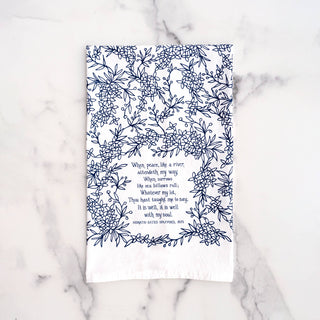 It Is Well With My Soul Hymn Tea Towel – 24"x20"