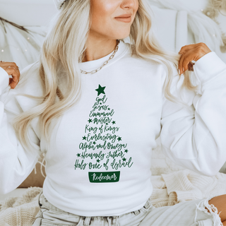 Names of Christ Christmas Sweatshirt