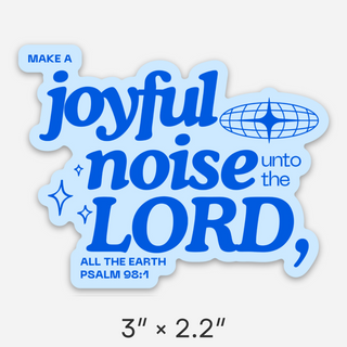 *Ships Dec. 18th* Joyful Noise Waterproof Vinyl Sticker | Christian stickers | Faith stickers