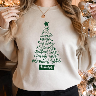 Names of Christ Christmas Sweatshirt