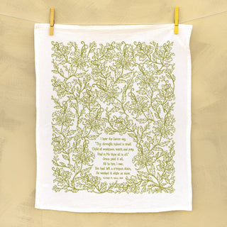 Jesus Paid It All Hymn Tea Towel — 24" x 20"