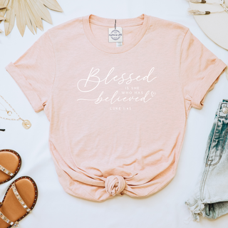 Blessed Is She Who Has Believed Graphic T-Shirt