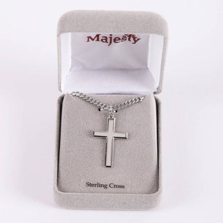 Necklace Cross - Sterling Silver - 24"