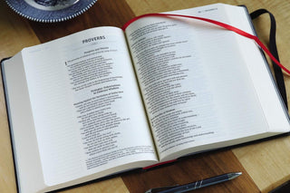 NIV, Journal the Word Bible (Perfect for Note-Taking), Hardcover, Black, Red Letter, Comfort Print: Reflect, Take Notes, or Create Art Next to Your Favorite Verses