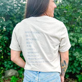 September Tee Of The Month - Philippians 4:8 - Crew Neck