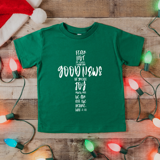 Good News of Great Joy Cross Christmas Toddler Tee Shirt