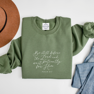 January Sweatshirt of the Month: Psalm 37:7