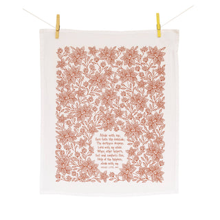 Abide With Me Hymn Tea Towel — 24"x20"