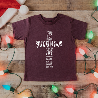 Good News of Great Joy Cross Christmas Toddler Tee Shirt