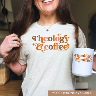 Theology & Coffee Fall Mug Pumpkin Spice Colors