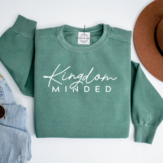 Kingdom Minded Comfy Heavyweight Mother's Day Christian Crewneck