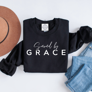 Saved By Grace Crewneck Sweatshirt