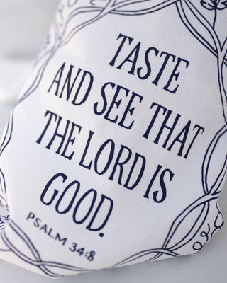 Taste and See Scripture Tea Towel — 24" x 20"