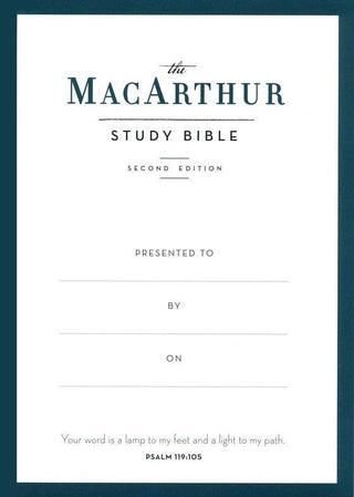 ESV MacArthur Study Bible, 2nd Edition -Black, Leathersoft - Thumb Indexed