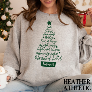 Names of Christ Christmas Sweatshirt