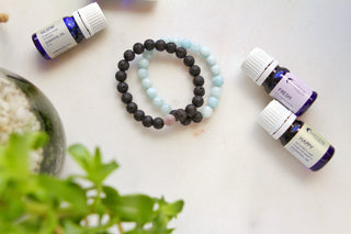 Lilac Jasper Lava Stone Diffuser Bracelets